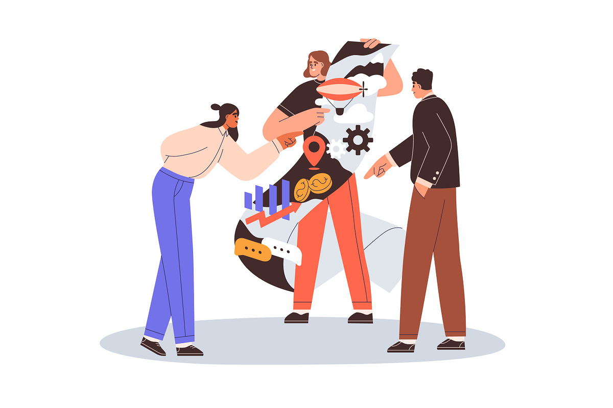 Storytelling in business concept set, a Work Illustration by Good Studio (Photo 2 of 4)