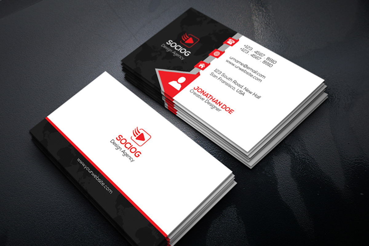 Elegant Creative Business Card - 29, a Business Card Template by Shapnochura Design Studio (Photo 1 of 4)