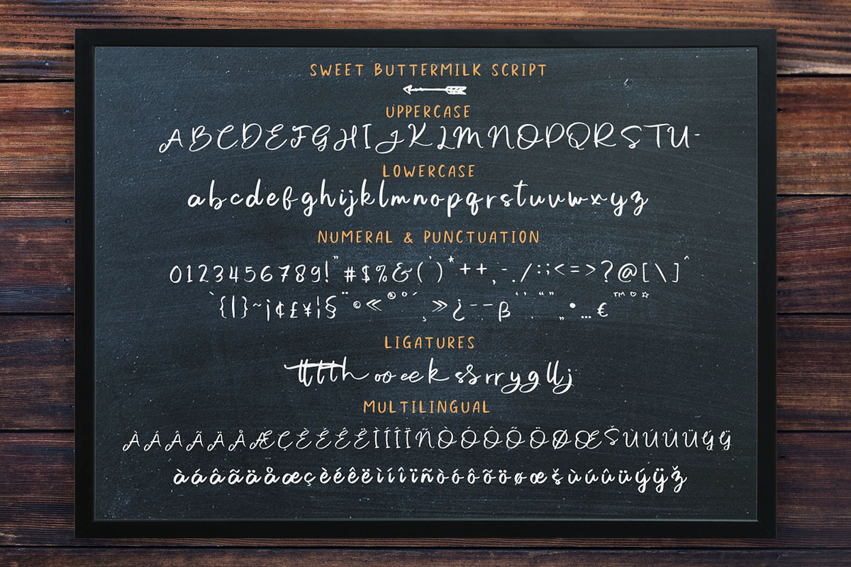 Sweet Buttermilk - Font Duo + Bonus, a Script Font by Craft Supply Co. (Photo 9 of 12)