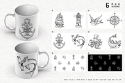 Sailor and Nautical Bundle, an Illustration by Goularte Design (Thumbnail 6 of 9)