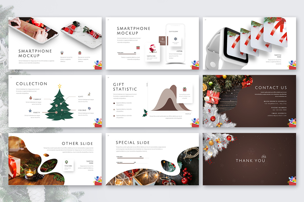Holy Joly Christmas Google Slides, a Presentation Template by Jegtheme (Photo 2 of 4)