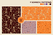 Disco Skeletons Halloween Collection, a Pattern Graphic by Zim Varezhkin (Thumbnail 2 of 6)
