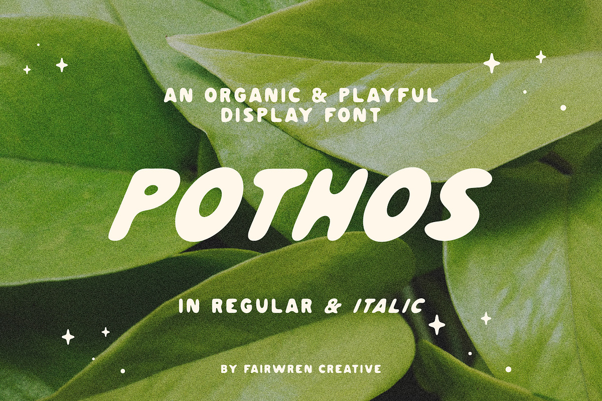 Pothos Fonts, a Sans Serif Font by Chelsea Burkett (Photo 1 of 8)