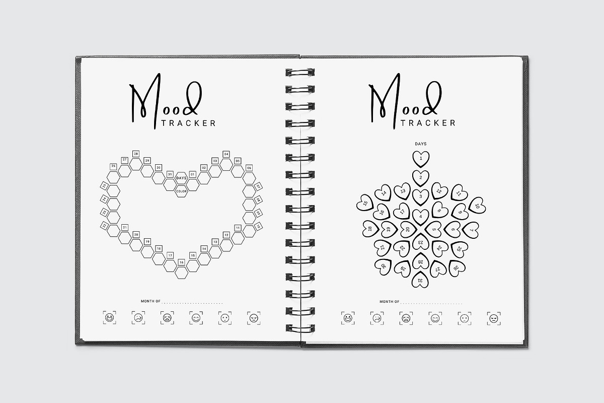 Canva Mood Tracker, a Stationery Template by Amit Debnath (Photo 5 of 8)