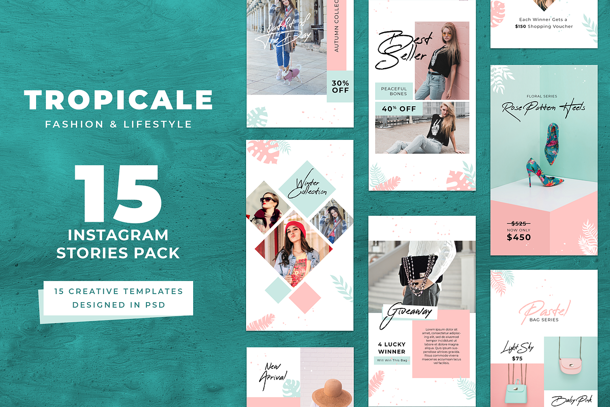 Instagram Templates Bundle 95% OFF, a Social Media Template by UICreative (Photo 18 of 21)