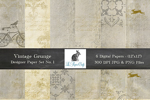 Vintage Grunge Background Papers #1