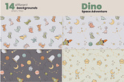 Dino Space Adventure – Vector Set, an Animal Illustration by moja doodle (Thumbnail 10 of 11)