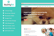 HealthyPet - Pet Care HTML Template, a Bootstrap Template by Gentil Studio (Thumbnail 1 of 3)