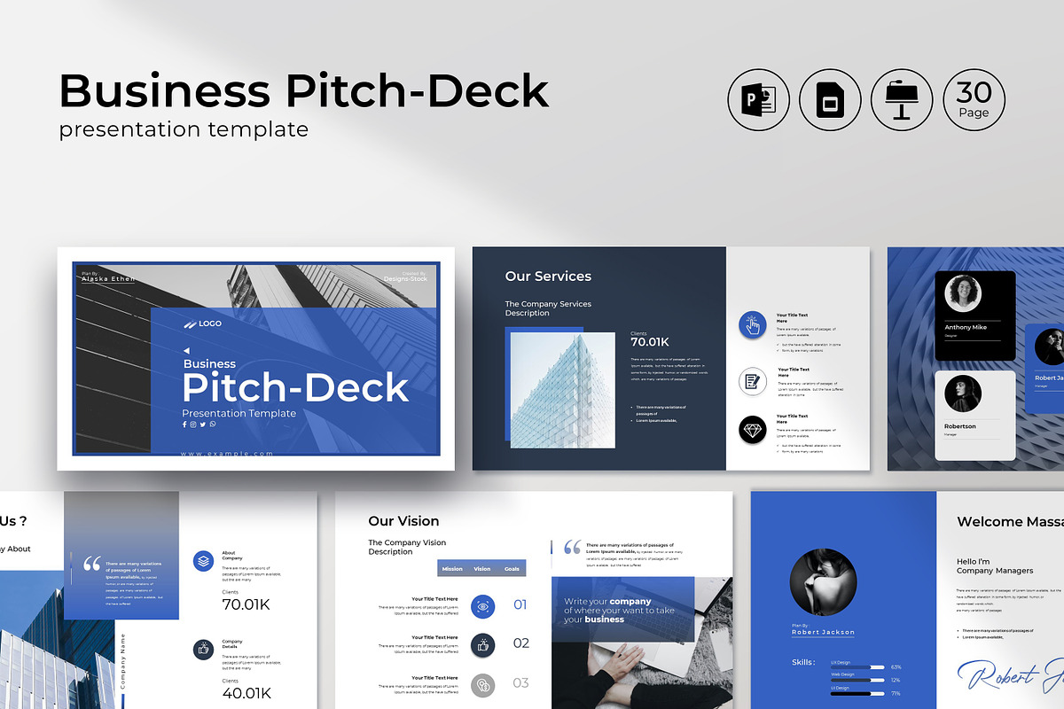 Business Pitch-Deck Presentation Tem