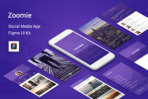 Zoomie - Social Media Figma App