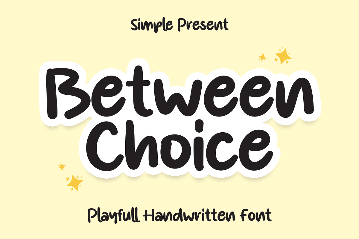 Between Choice | Script Font, a Script Font by Scratchones (Photo 1 of 8)
