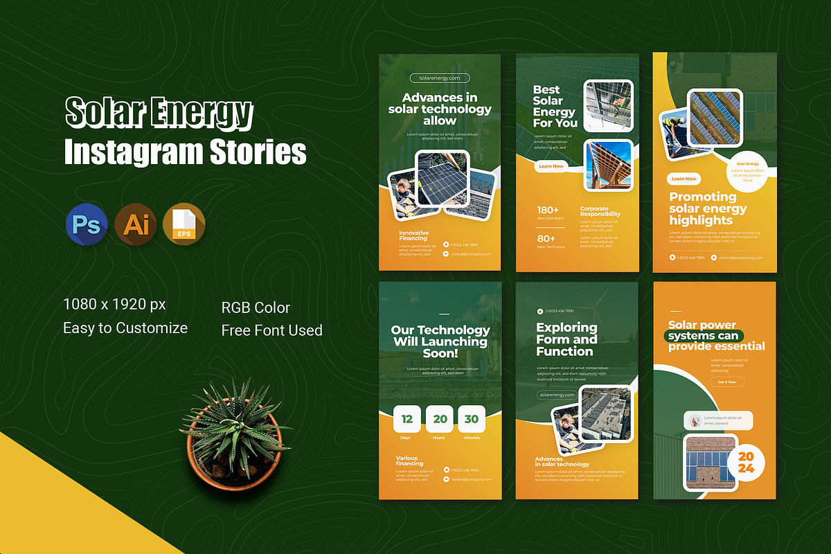 Solar Energy Instagram Story, a Social Media Template by Esensifiksi.studio