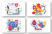 11 World Diabetes Day Illustration, a Healthcare Illustration by denayunebgt (Thumbnail 3 of 5)
