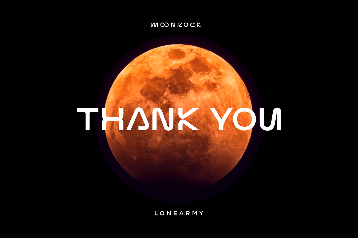 Moonrock Futuristic Font, a Sans Serif Font by LoneArmy (Photo 7 of 7)