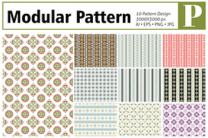 Modular Pattern, a Pattern Graphic by MSG Studio