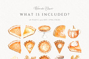 Cutie Pie Baby Shower Watercolor, a Seasonal Illustration by Invite to Clipart (Thumbnail 4 of 10)