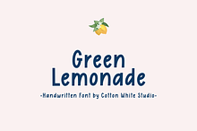 Green Lemonade Font