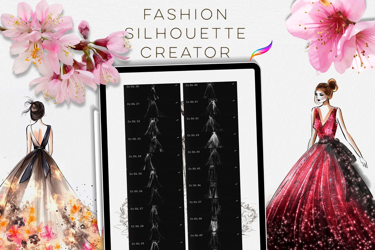 FASHION SILHOUETTE CREATOR Brushes, a Brush Add-On by Warm Cozy Cottage (Photo 5 of 7)