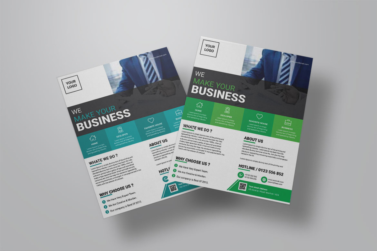 Business Promotional Flyer Template, a Flyer Template by BrandlyTemplate (Photo 3 of 3)