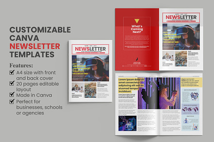 Customizable Canva Newsletter