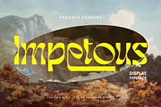 Impetous Display Typeface, a Font by Creatype Studio (Thumbnail 1 of 10)