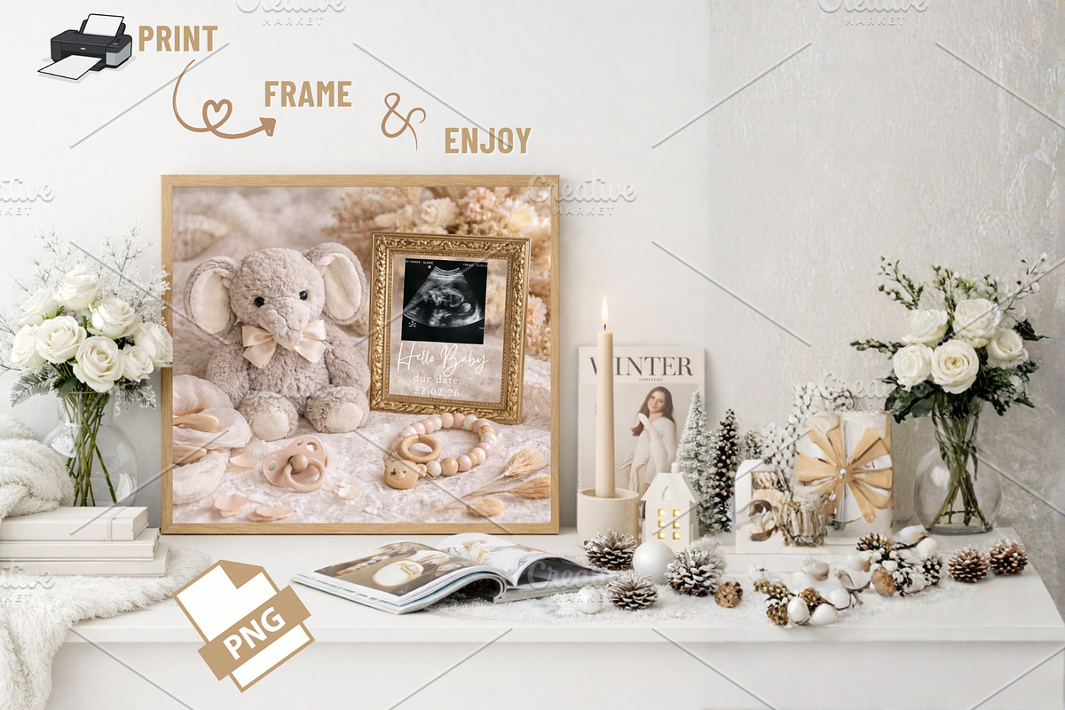 Neutral Baby Announcement Template, a Social Media Template by Digiteve (Photo 4 of 6)