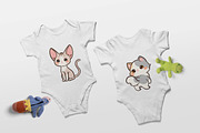 Kawaii Cats Clipart Cute Cat Element, an Animal Illustration by Blumensdiary (Thumbnail 4 of 7)