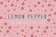 Lemon Pepper Handwritten Font, a Script Font by Kohl + Cole (Thumbnail 1 of 3)