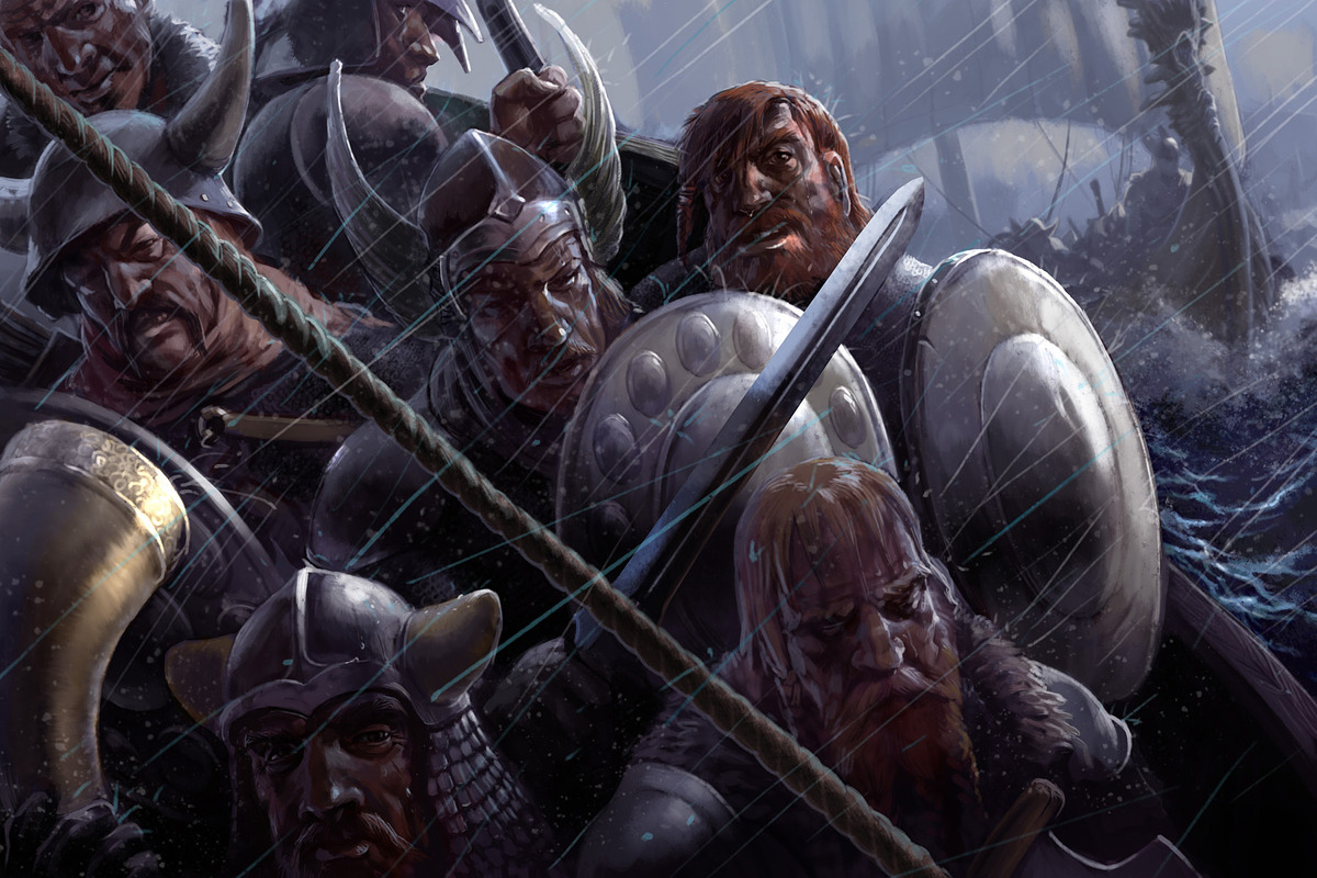 Sea battle, an Illustration by Clonefront