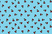9 Seamless cherry pattern swatches, a Pattern Graphic by Salty Lunch (Thumbnail 5 of 10)