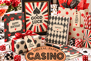 Black and red patterns 'Casino', a Pattern Graphic by Kiwi Fruit Punch (Thumbnail 2 of 3)