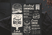 FREE! Trifold + Bagel Sandwich Menu, a Brochure Template by BarcelonaShop (Thumbnail 3 of 5)