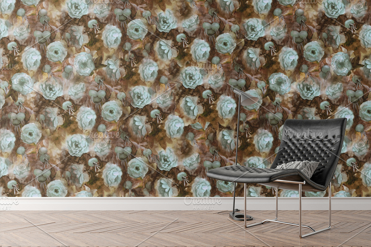 Moody Roses Seamless Patterns, a Pattern Graphic by Sveta Aho