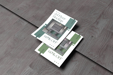 Standing A4 Paper Mockup