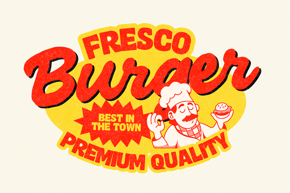 Fresco Vintage – Authentic Retro Duo, a Script Font by Creacy Studio (Photo 4 of 10)