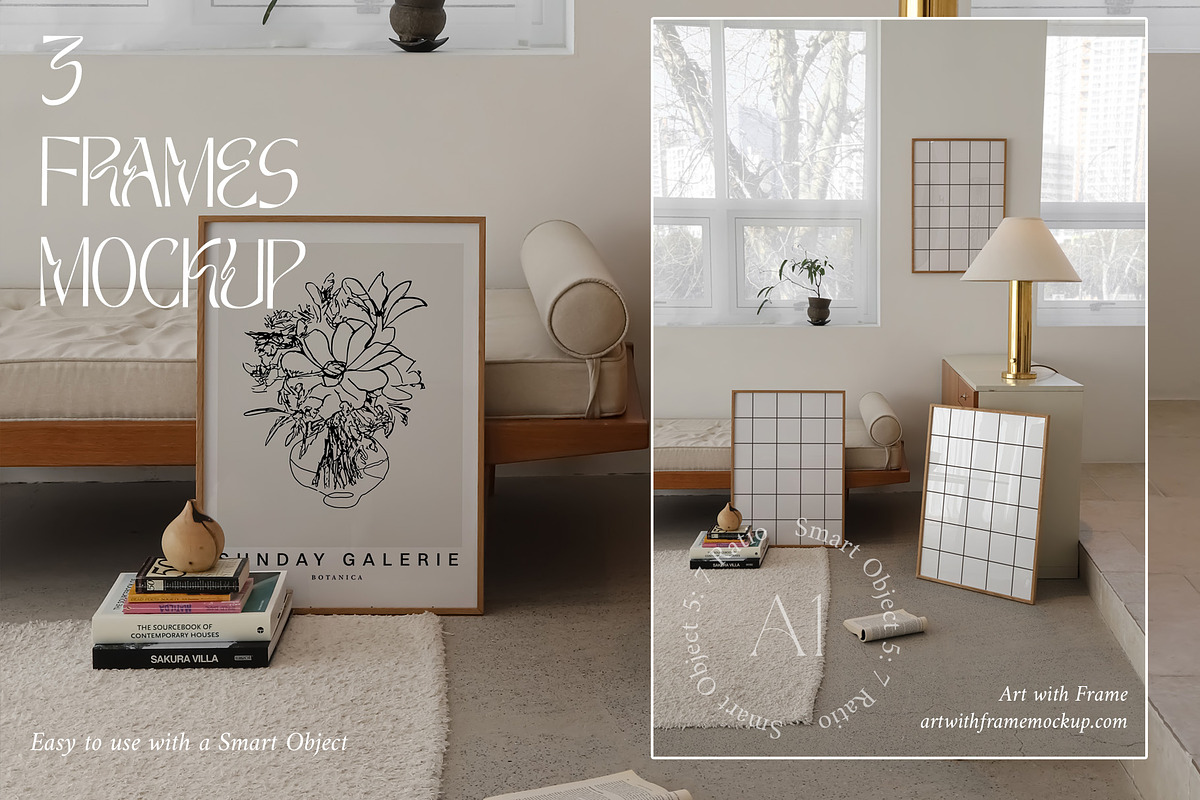 51 Frame Mockups - Vintage Furniture, a Product Mockup by ArtwithFrame (Photo 17 of 50)