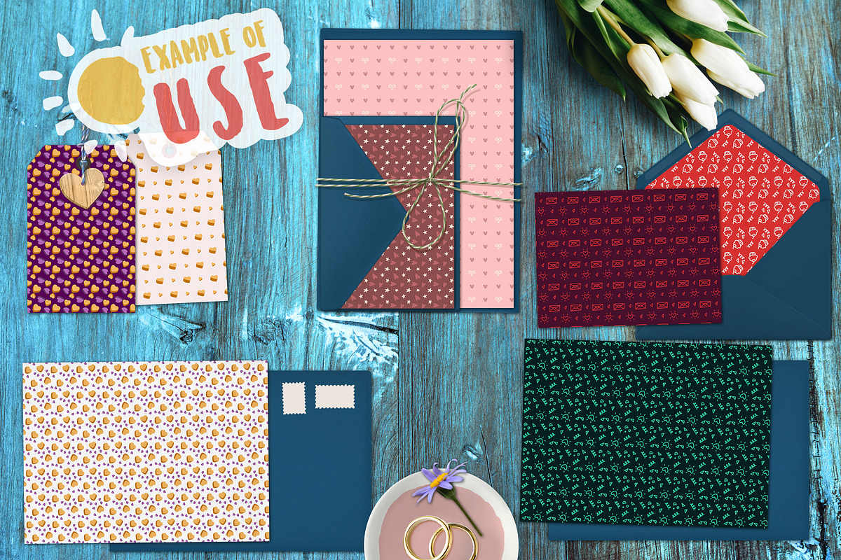 1100+ Seamless Lovely Patterns, a Pattern Graphic by relineo.vectors (Photo 5 of 6)
