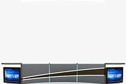 TV Studio Desk Collection (12 PCS), a Furniture 3D Model by akerStudio (Thumbnail 55 of 153)