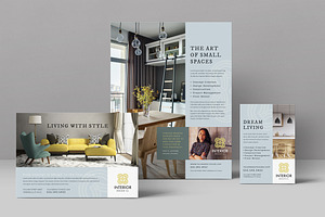 Interior Design Flyer Template, a Flyer Template by StockLayouts