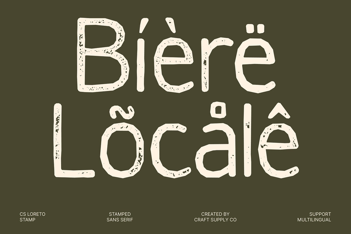 CS Loreto Stamp, a Sans Serif Font by Craft Supply Co. (Photo 7 of 8)