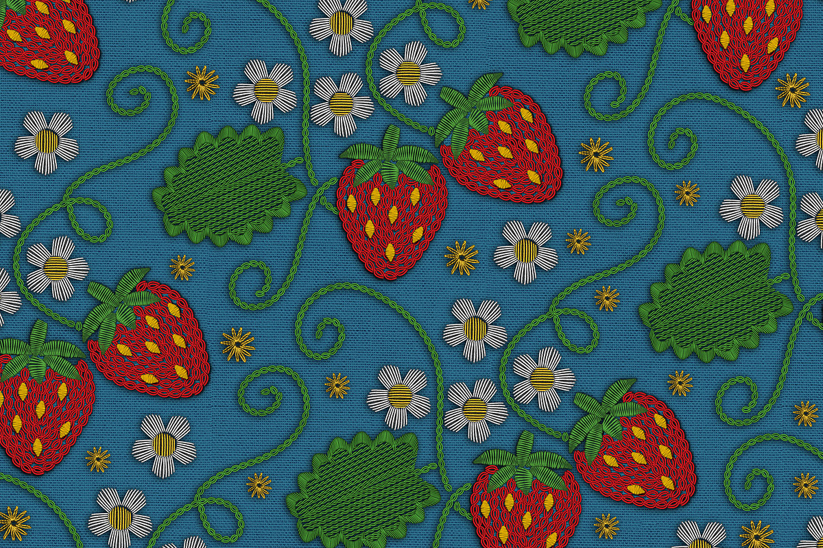 Procreate 3D Digital Embroidery, a Brush Add-On by Hanna Inaiáh (Photo 5 of 11)