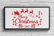 Christmas SVG - Merry Christmas SVG, a Decorative Illustration by Dasagani (Thumbnail 4 of 5)