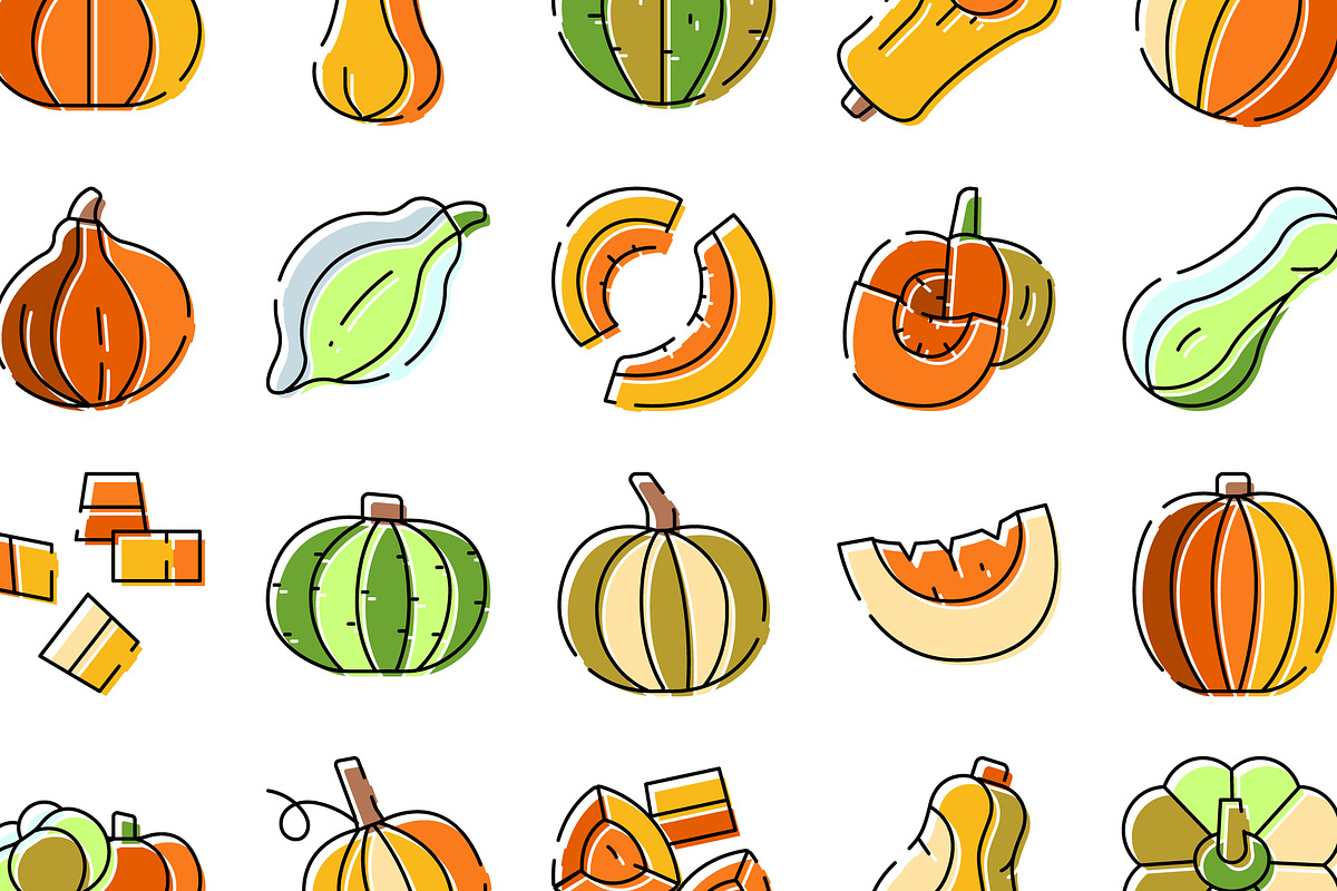 Pumpkins and squash whole and sliced, an Object Graphic by pikepicture (Photo 3 of 3)