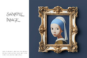 Vintage Frame & Wallpaper Mockup, a Household Mockup by mock-ups (Thumbnail 13 of 14)