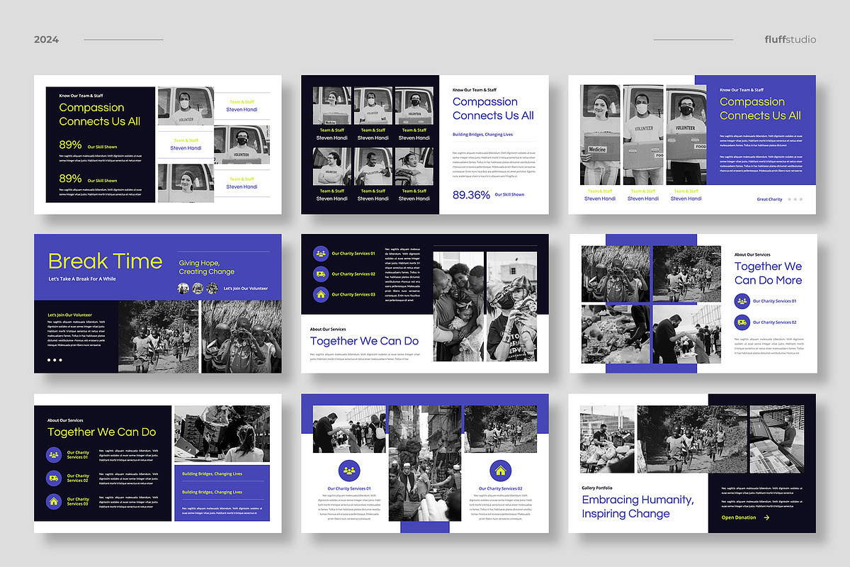 Nonprofit Organization Keynote, a Presentation Template by fluffstudio (Photo 3 of 4)