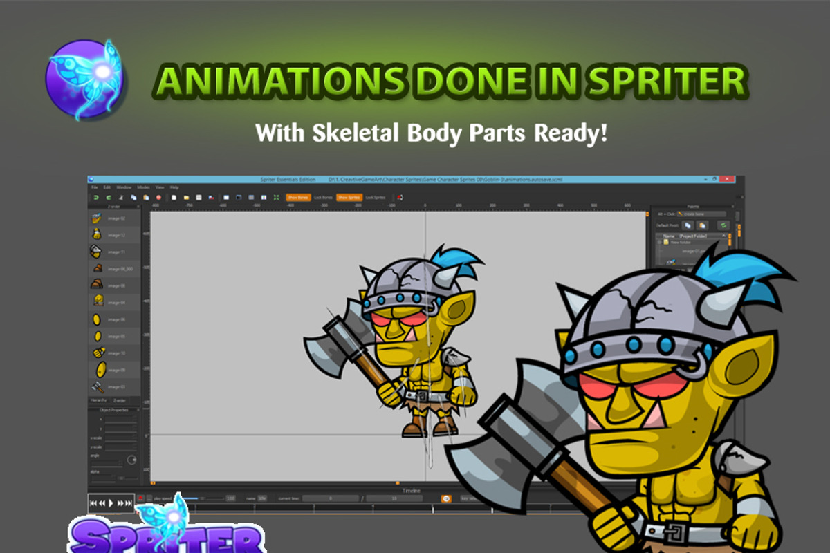 The Orcs Character Sprites 08, an Illustration by CreativeGameArt (Photo 3 of 4)