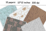 I Love Coffee Pattern, a Pattern Graphic by GlamArtZhanna (Thumbnail 2 of 3)