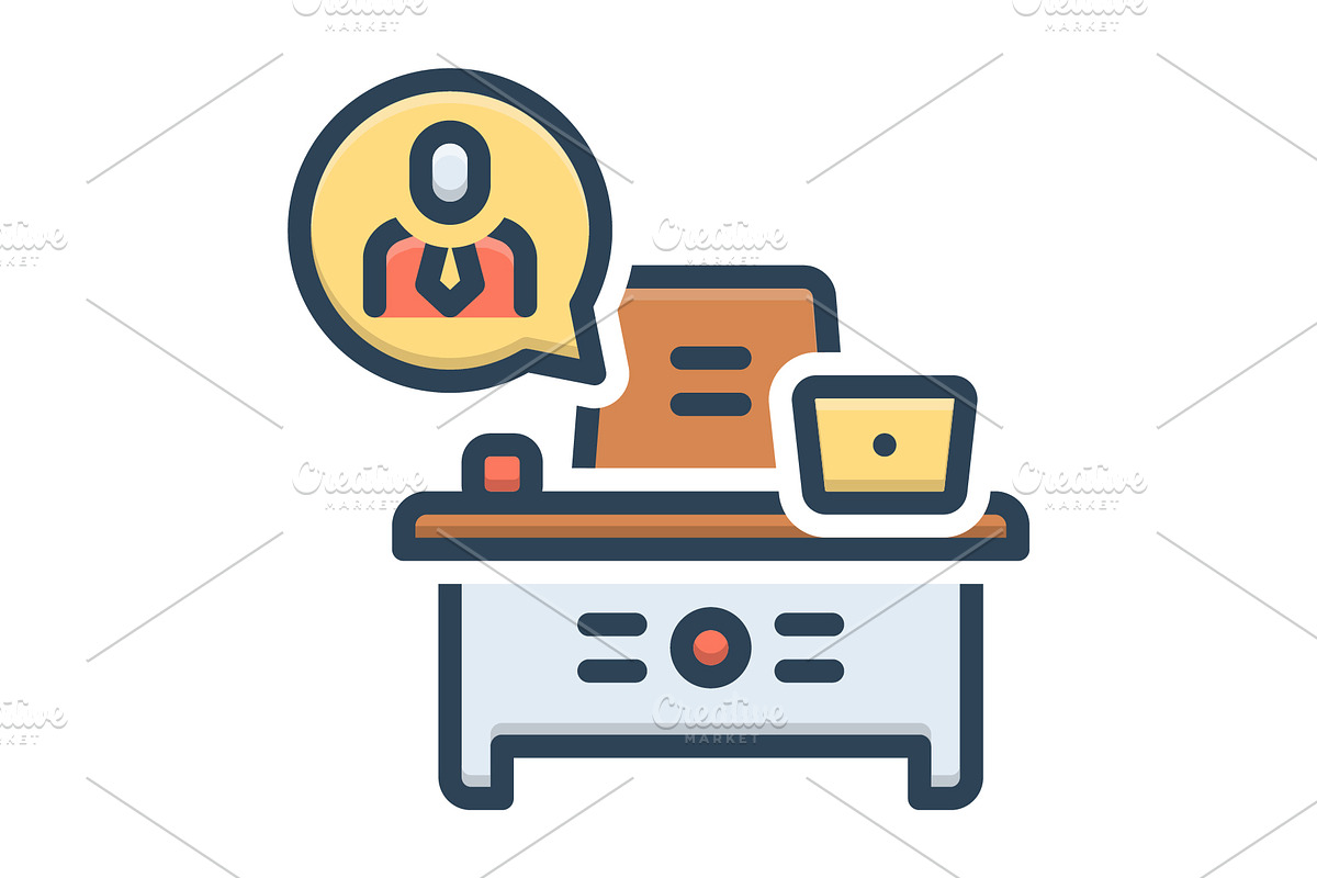 Require desk color icon, a Duotone Icon by Creative priyanka