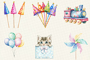 Polka Dot Kids Birthday Clipart, an Illustration by OK Design (Thumbnail 3 of 5)