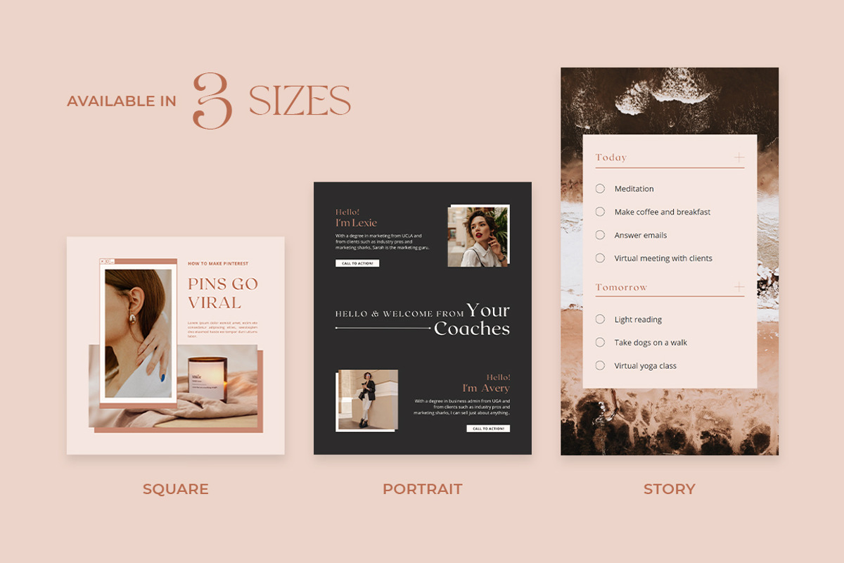 Instagram Post Templates – Canva, a Social Media Template by Eesome Design Studio (Photo 2 of 8)